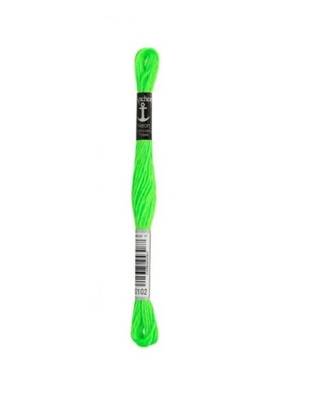 Hilo Anchor Neon bordar a mano, madeja de 8 metros