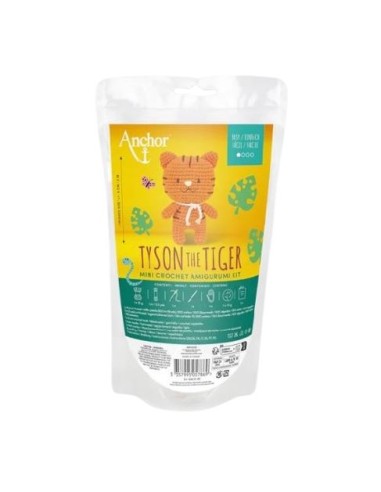 Amigurumis kit Anchor Tyson the Tiger A28C01-XS