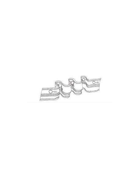 Cinta cortina ojetes metal, 50 m