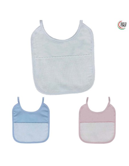 Babero piqué 5702M2 Marbet (17,00 x 18,00 cm), blíster de 3 u