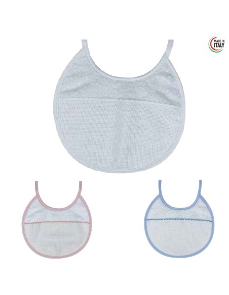 Babero toalla 5703M1 Marbet (18,00 x 17,00 cm), blíster de 3 u