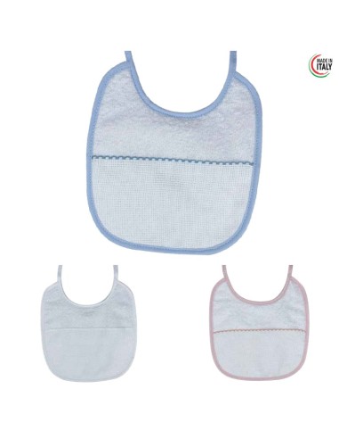 Babero toalla 5703M5 Marbet (18,00 x 19,00 cm), blíster de 3 u