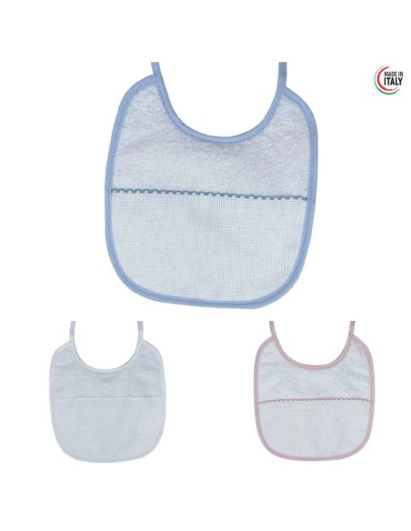 Babero toalla 5703M5 Marbet (18,00 x 19,00 cm), blíster de 3 u