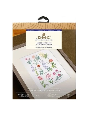 Kit punto de cruz intermedio DMC Botanical Sampler BK1989