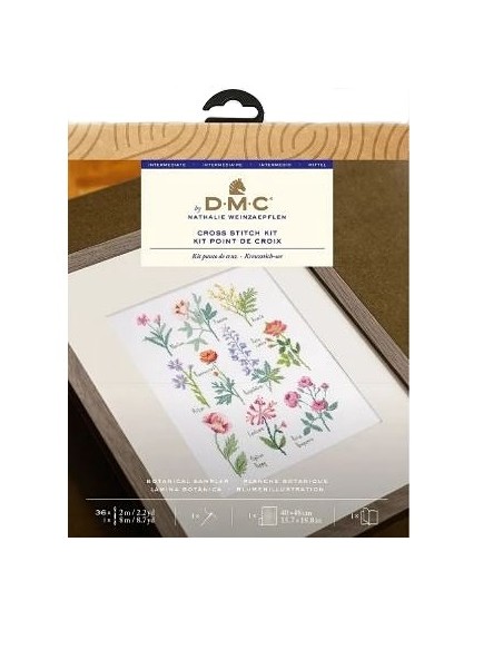 Kit punto de cruz intermedio DMC Botanical Sampler BK1989