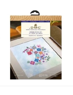 Kit punto de cruz intermedio DMC Floral Moon BK1988