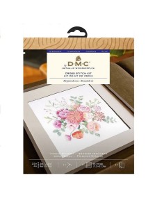 Kit punto de cruz intermedio DMC Vintage bouquet BK1990