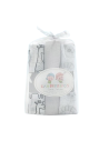 Juego gasas estampadas 9274 Gamberritos, 3 und.