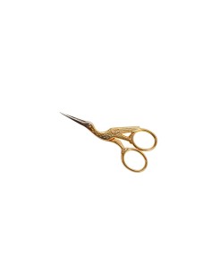 Tijera bordar cigüeña 9 cm oro Bohin 23880 2