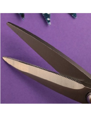 Tijera de precisión microdentada 17,5 cm Rosa Bohin 25852