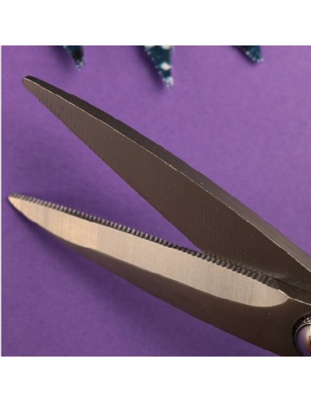 Tijera de precisión microdentada 17,5 cm Rosa Bohin 25852
