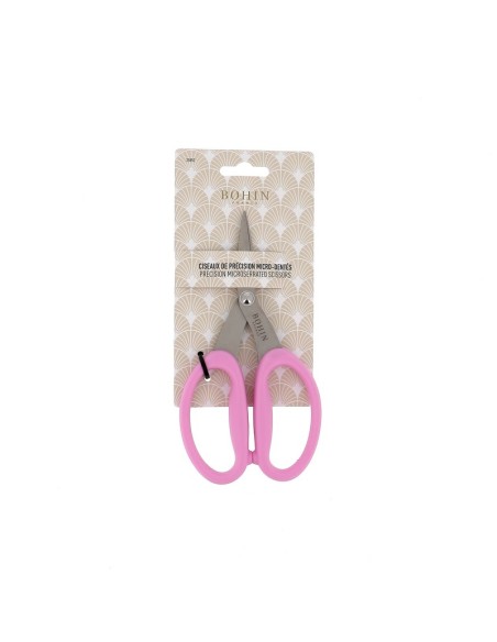 Tijera de precisión microdentada 17,5 cm Rosa Bohin 25852
