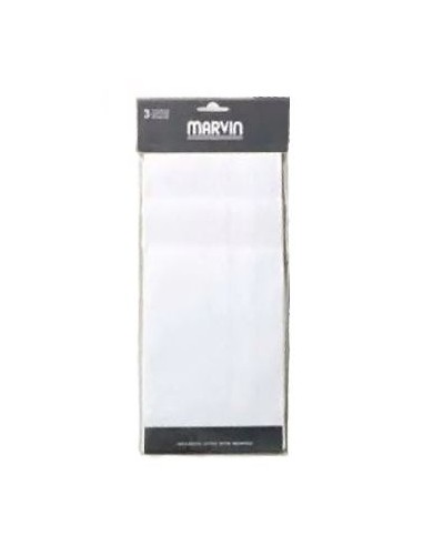 Pañuelo Colombo Marvin (111-52 P L3) 43x43 cm bco, 3 u