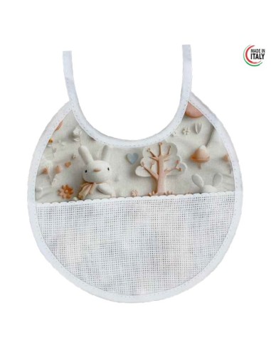 Babero estampado 5704M1 Marbet (18,00 x 17,00 cm), blíster de 3 u
