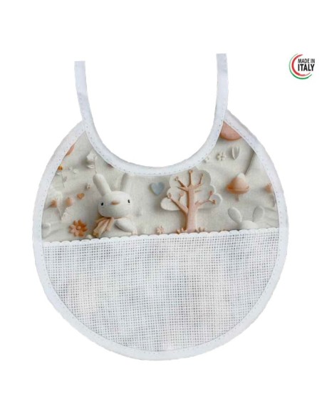 Babero estampado 5704M1 Marbet (18,00 x 17,00 cm), blíster de 3 u