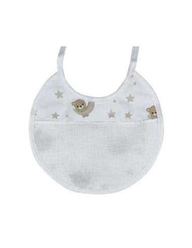 Babero estampado 5704M1 Marbet (18,00 x 17,00 cm), blíster de 3 u