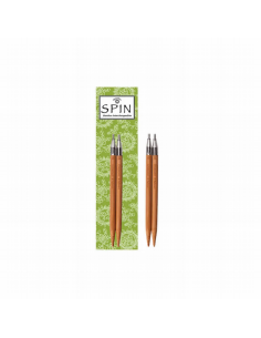 Agujas intercambiables 10 cm Spin Bamboo ChiaoGoo 2504