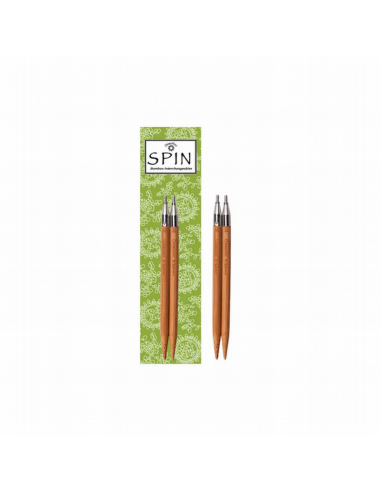 Agujas intercambiables 10 cm Spin Bamboo ChiaoGoo 2504