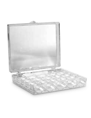 Caja transparente para 25 canillas 728144, unidad