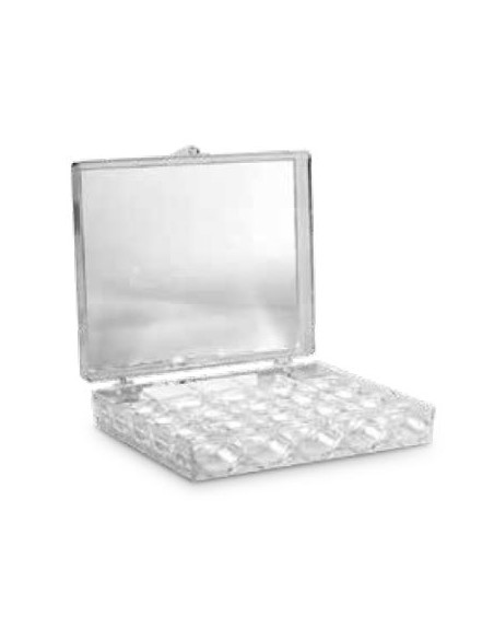 Caja transparente para 25 canillas 728144, unidad