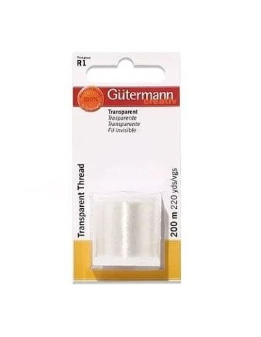 Hilo Gütermann Transparente 200 m, 5 blíster