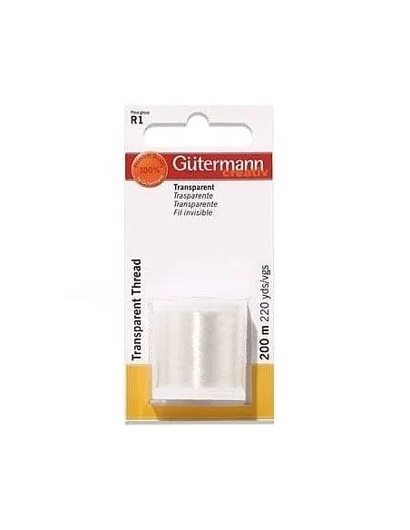 Hilo Gütermann Transparente 200 m, 5 blíster