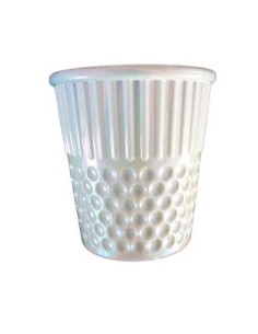 Dedal cubilete blanco perlado H4911.WH