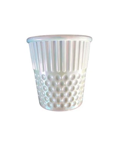 Dedal cubilete blanco perlado H4911.WH