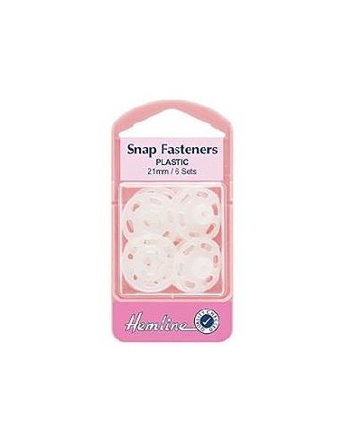 Broche nylon 21 mm Hemline 424XL, 6 juegos