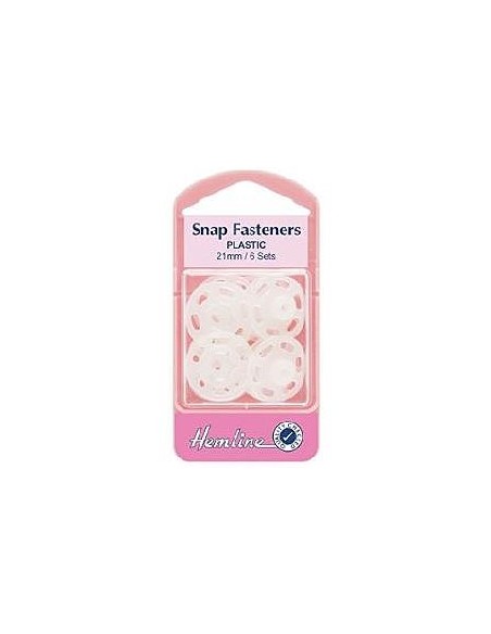 Broche nylon 21 mm Hemline 424XL, 6 juegos