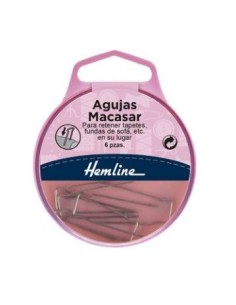 Aguja macasar Hemline H713, blister de 6 u.