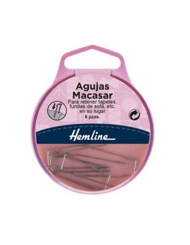 Aguja macasar Hemline H713, blister de 6 u.