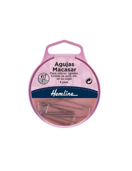 Aguja macasar Hemline H713, blister de 6 u.