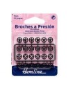 Broche nylon 7 mm negro Hemline H422.B, blíster