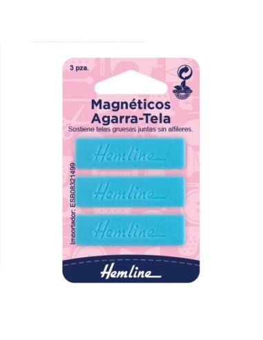 Soportes magnéticos para tela Hemline H671, blíster de 3 u