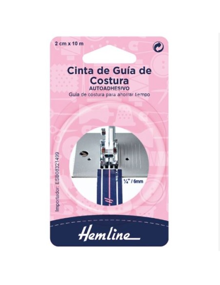 Guía de costura Hemline H193, blíster
