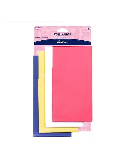 Papel carbón Hemline H753, 5 hojas