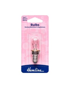 Bombilla máquina de coser rosca Hemline H131M, blíster