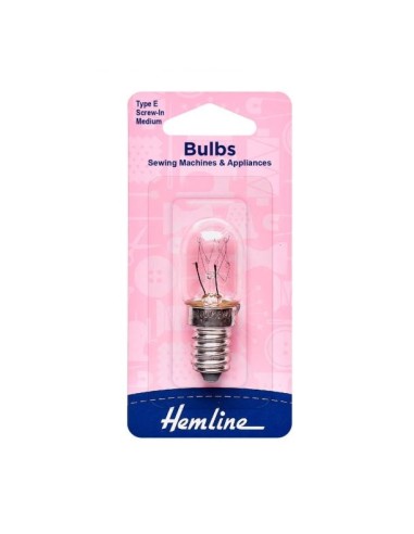Bombilla máquina de coser rosca Hemline H131M, blíster