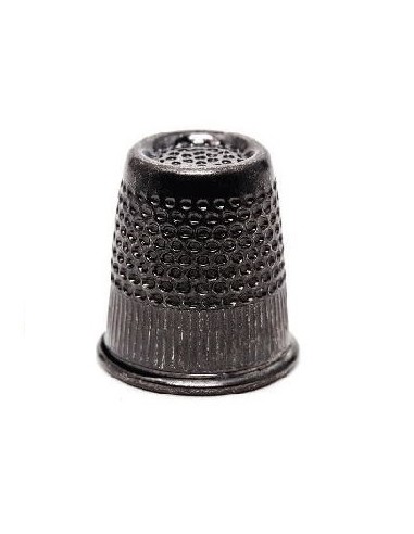 Dedal metálico HG300 negro talla m 16 mm, 5 blíster