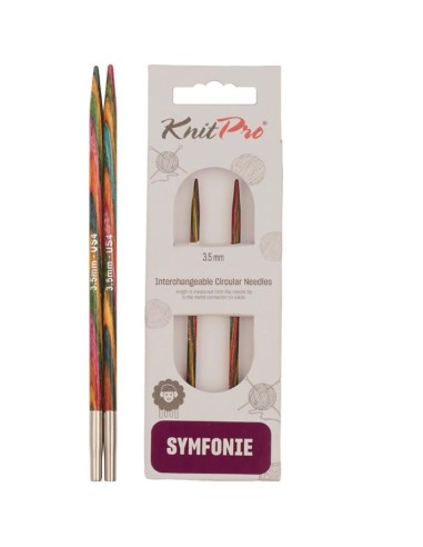 Aguja intercambiable Knitpro Symfonie 13 cm, par