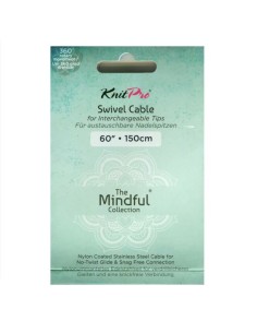 Cables fijos acero inox. Knitpro Mindful