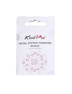 Marcapuntos metálico Amour Knitpro 45515