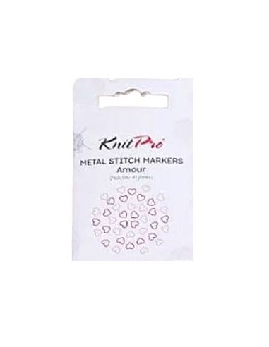 Marcapuntos metálico Amour Knitpro 45515