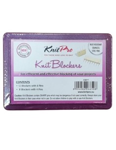 Bloqueador KnitPro blanco 10877, 20 piezas