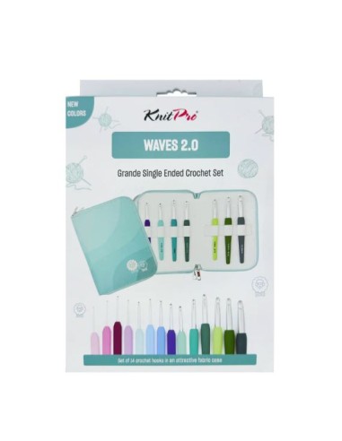 Set 14 ganchillos Waves 2.0 Grande KnitPro 30952