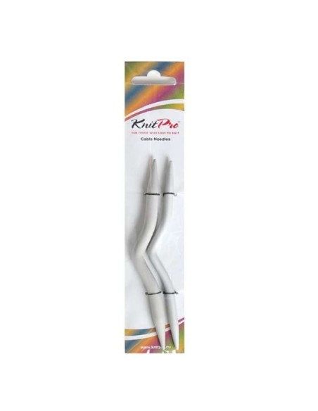 Aguja para trenzar aluminio KnitPro 45503, blíster de 2 surt.