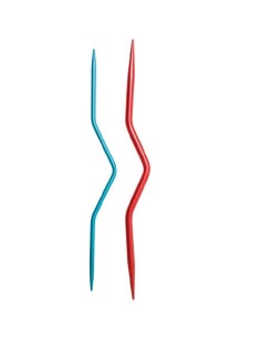 Aguja para trenzar aluminio KnitPro 45501, blíster de 2 surt. 2