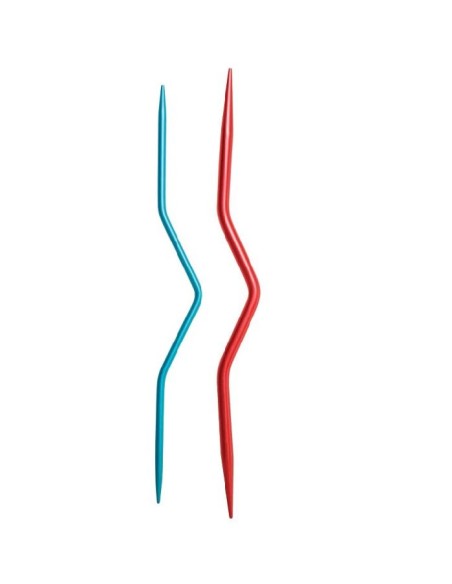 Aguja para trenzar aluminio KnitPro 45501, blíster de 2 surt.