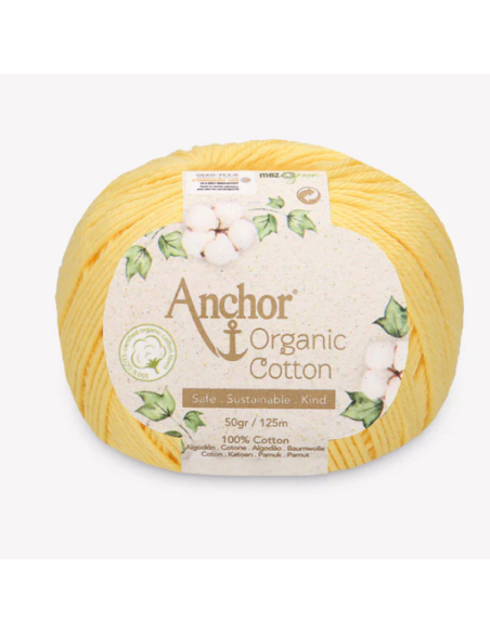 Hilo Anchor Organic Cotton 4660004 50 gr, ovillo